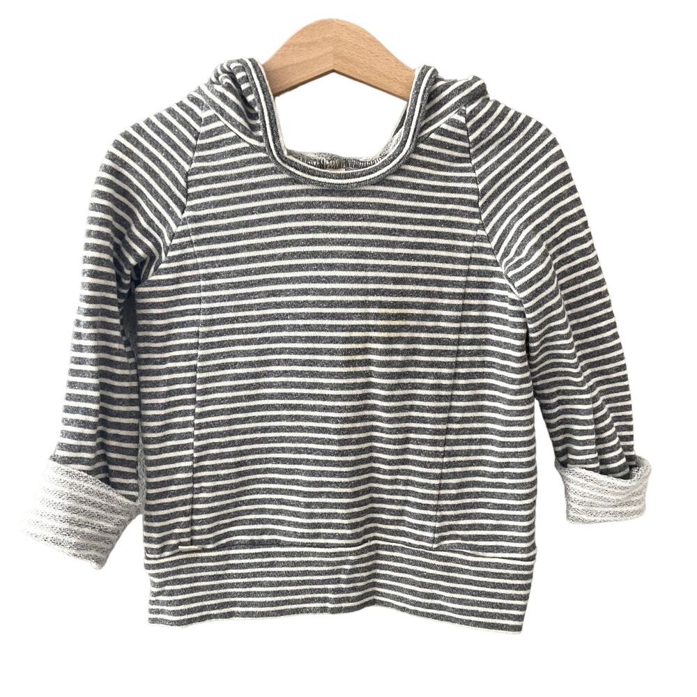 Childhoods Clothing Beach Hoodie - Gray Stripe - 2T